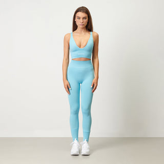 Disora Disora V-Neck Sports Bra - Azure Blue